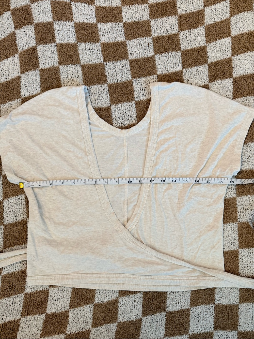 Lululemon Cream Align Wrapped Crop Top - Picture 5 of 5